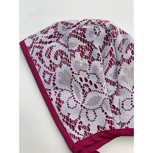 Sweet as April Lace and Floral Bonnet 18-24 - Picture 4 of 8